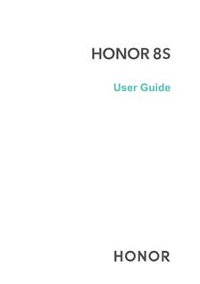 Huawei Honor 8S manual. Camera Instructions.